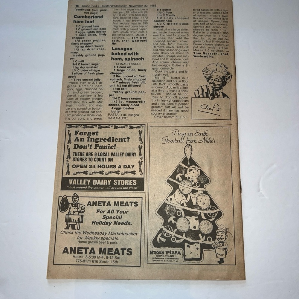 Vintage 1988 Grand Forks Herald Celebrations Cookbook Recipes Magazine Cook Book - Picture 4 of 6